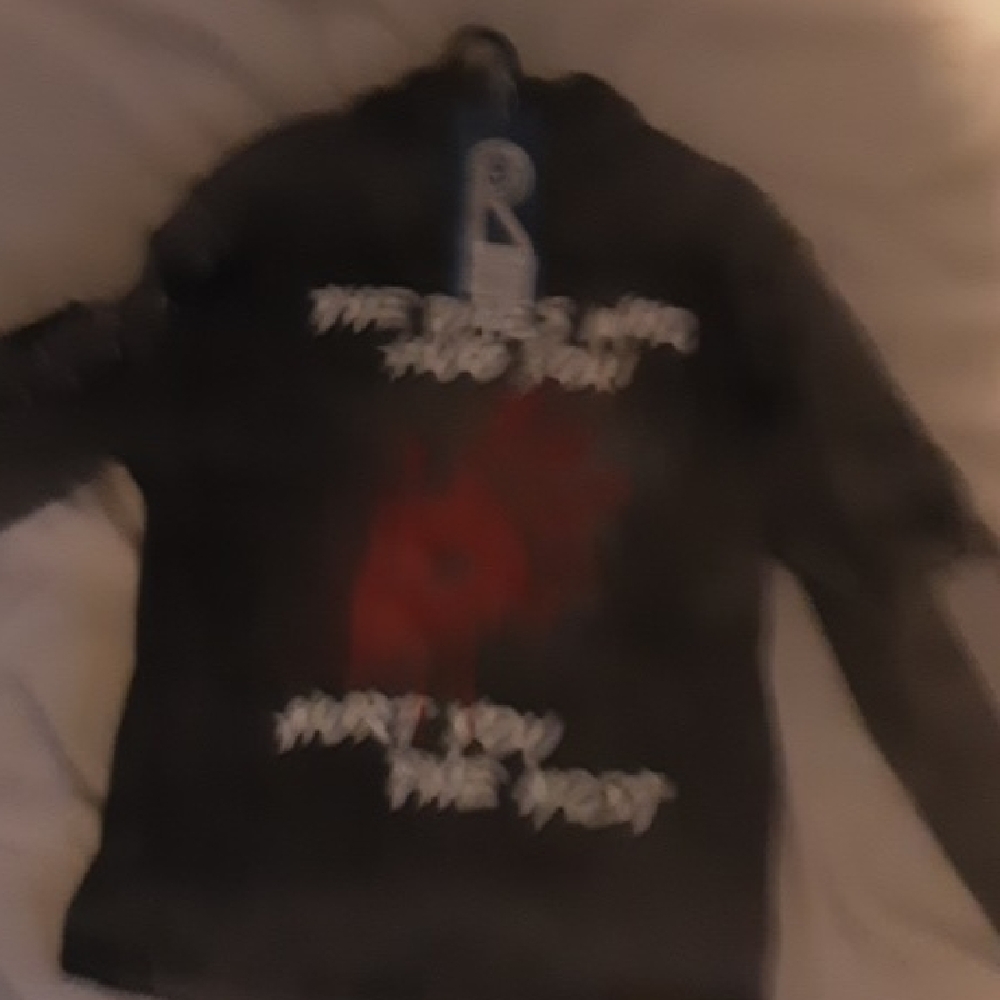 Black Graphic Long Sleeve Shirt